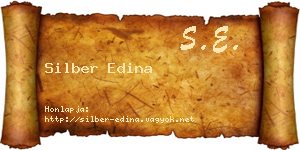 Silber Edina névjegykártya