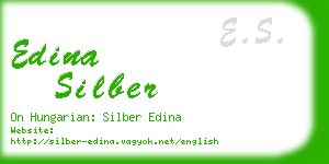 edina silber business card